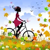 jízdní kolo na podzim, vyjeďte si na kole do krásné podzimní přírody